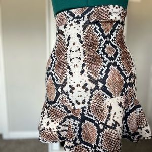 Snake skin skirt